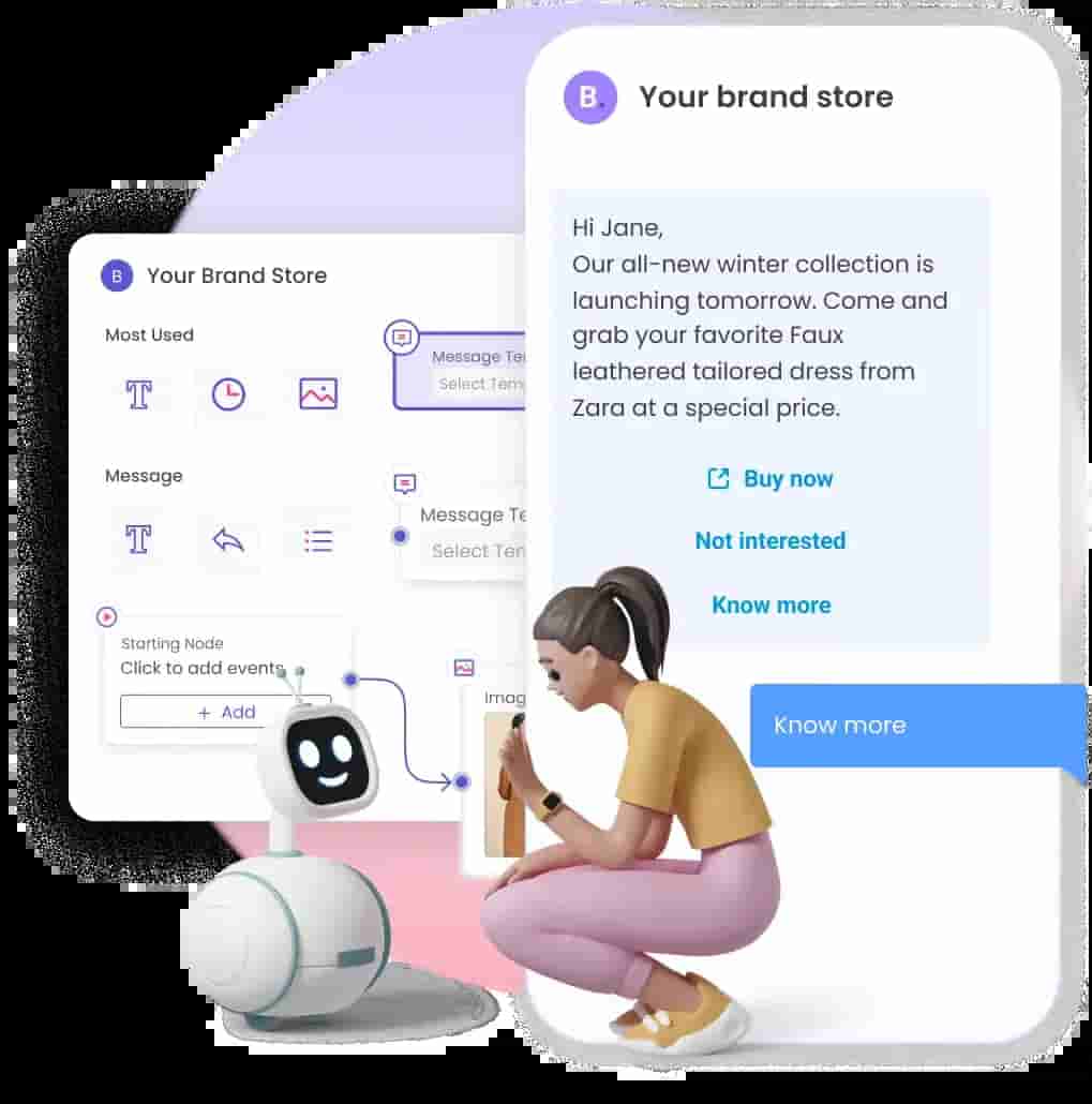 Build highly customizable and interactive journeys at scale