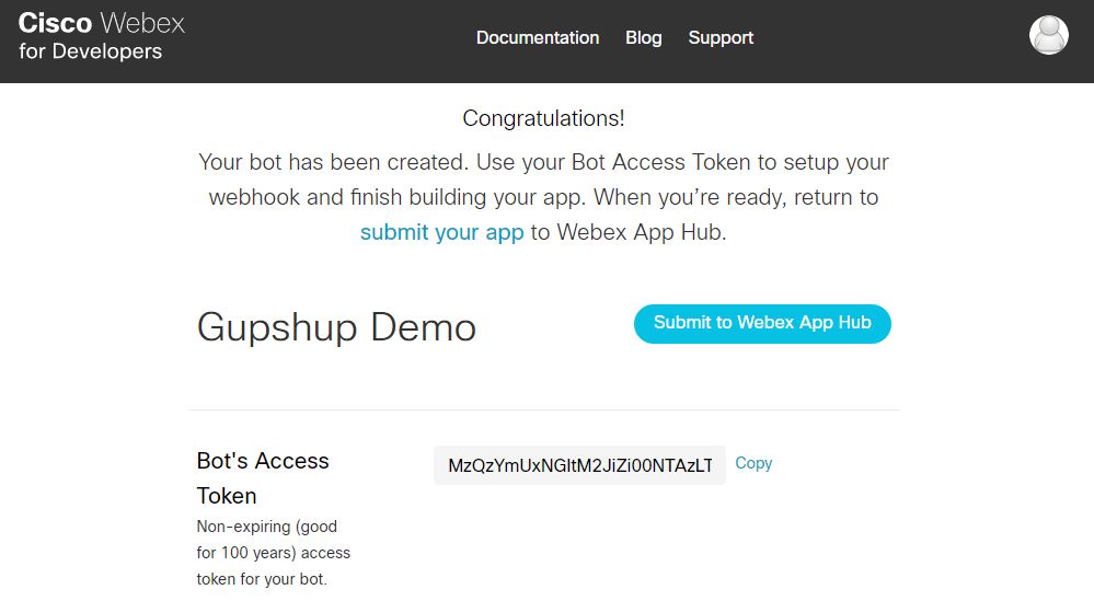 Ciscospark Publish Instructions Steps