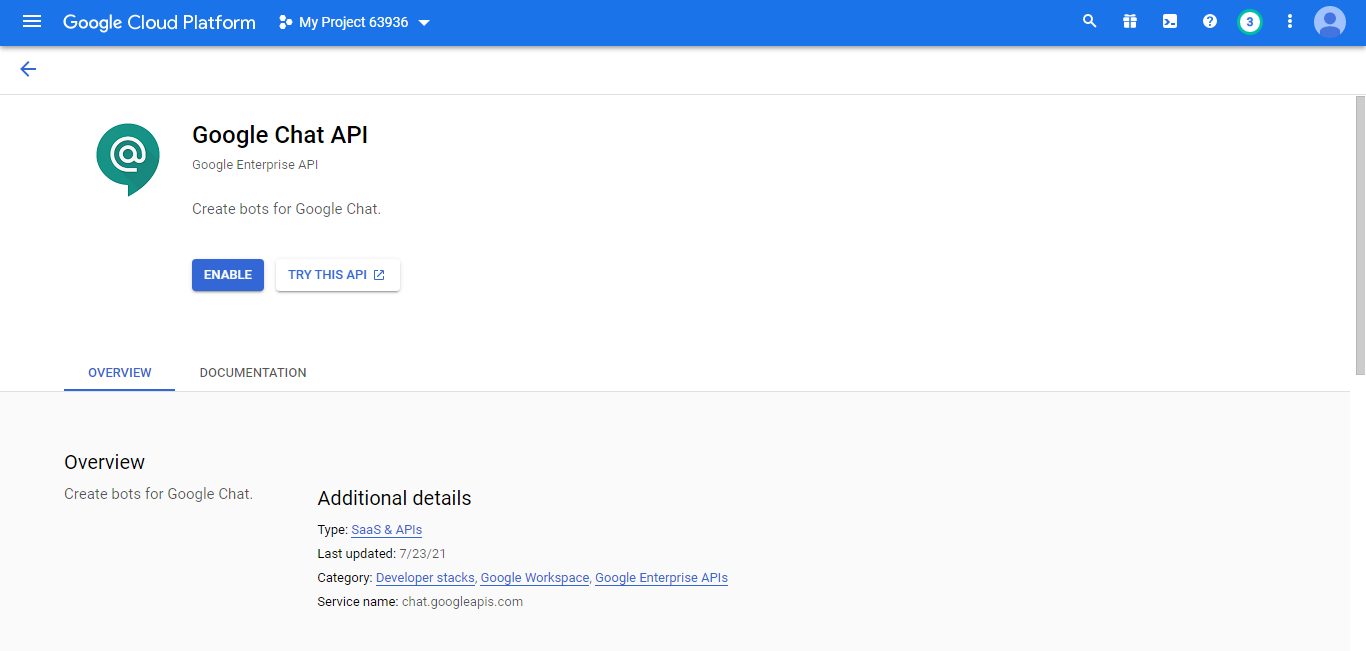 Google Chat Publish Instructions