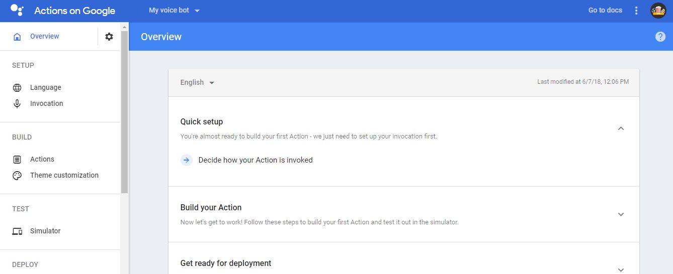 Google Home Publish Instructions Steps