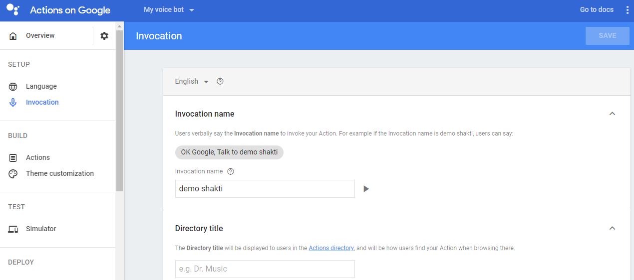 Google Home Publish Instructions Steps