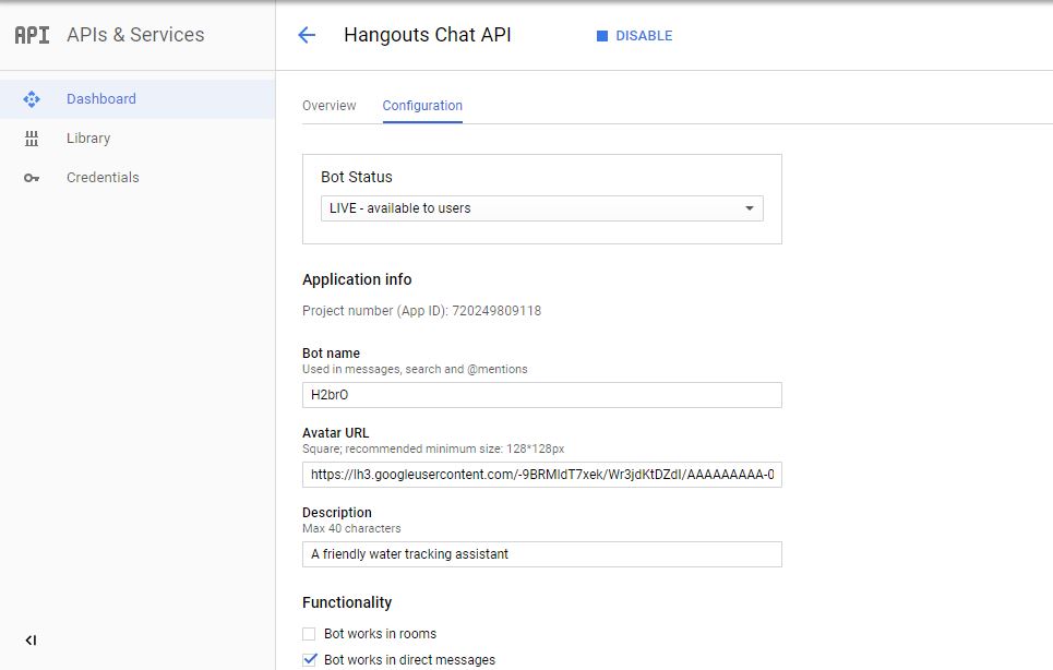 Hangouts Publish Instructions Steps