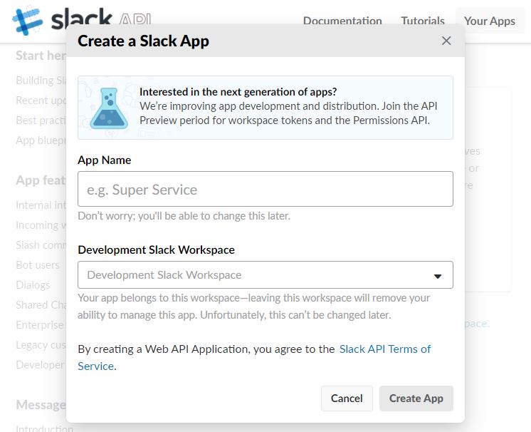 Slack Publish Instructions Steps