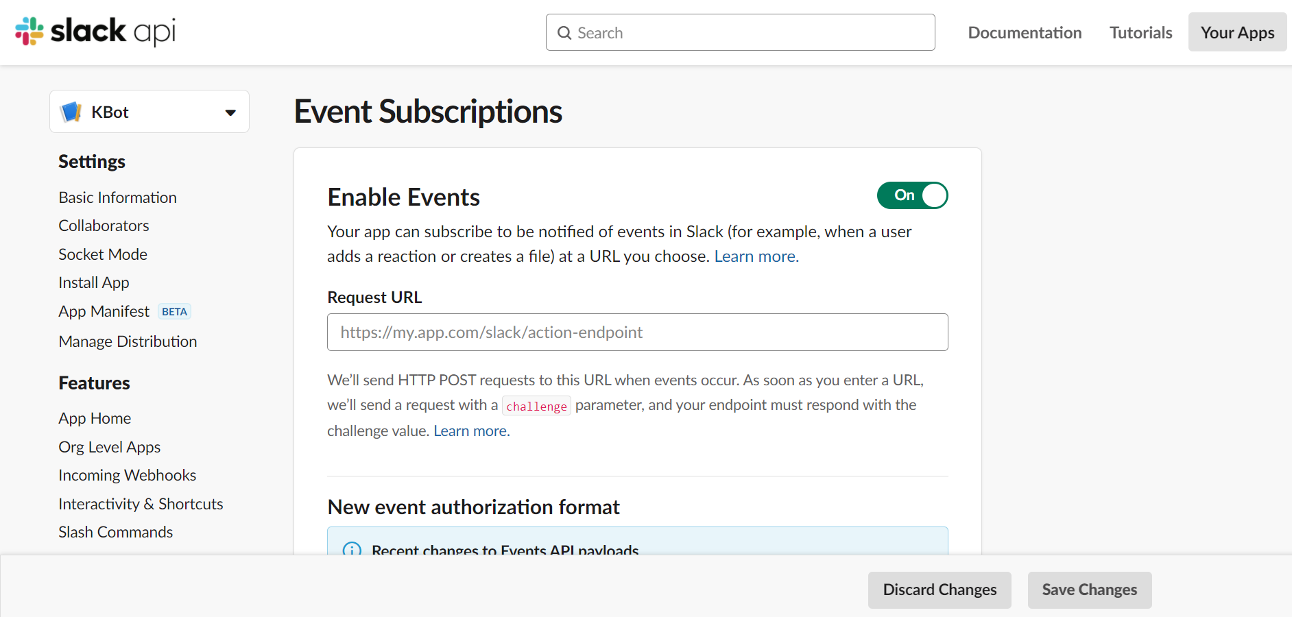 Slack Publish Instructions Steps