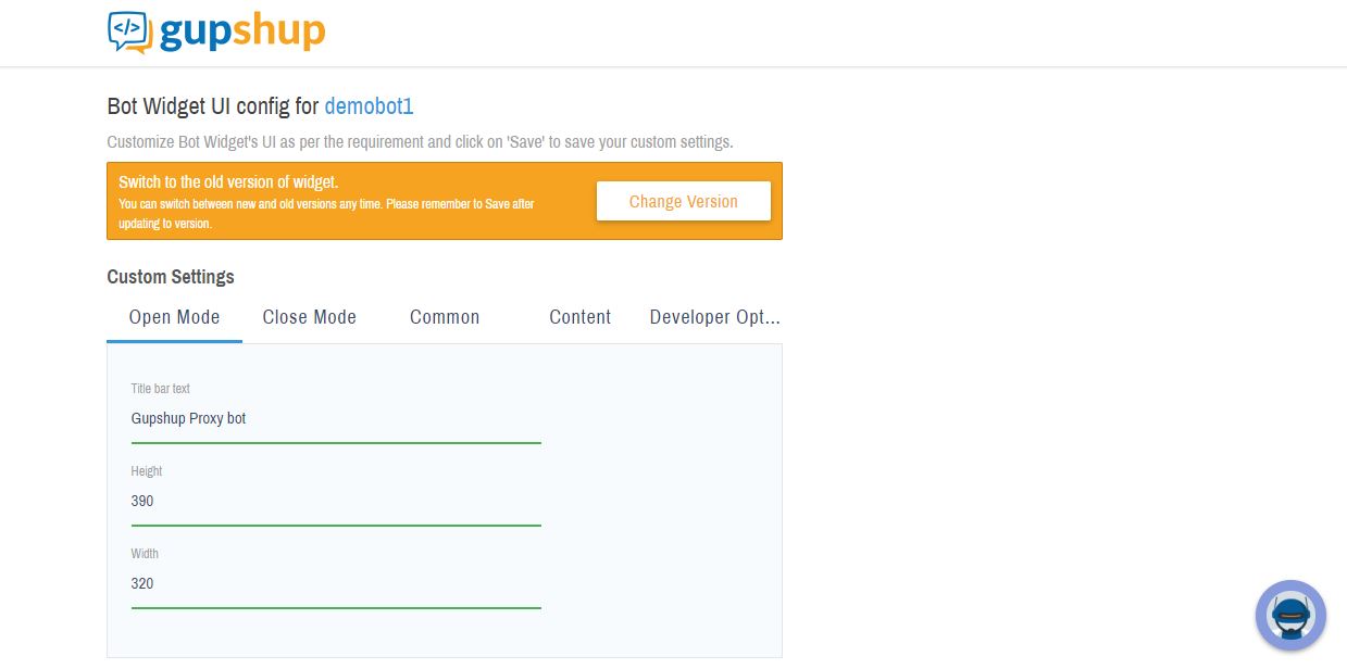 Web Widget Publish Instructions Steps