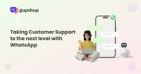 With the help of gupshup you can Take your customer to next level with whatsapp