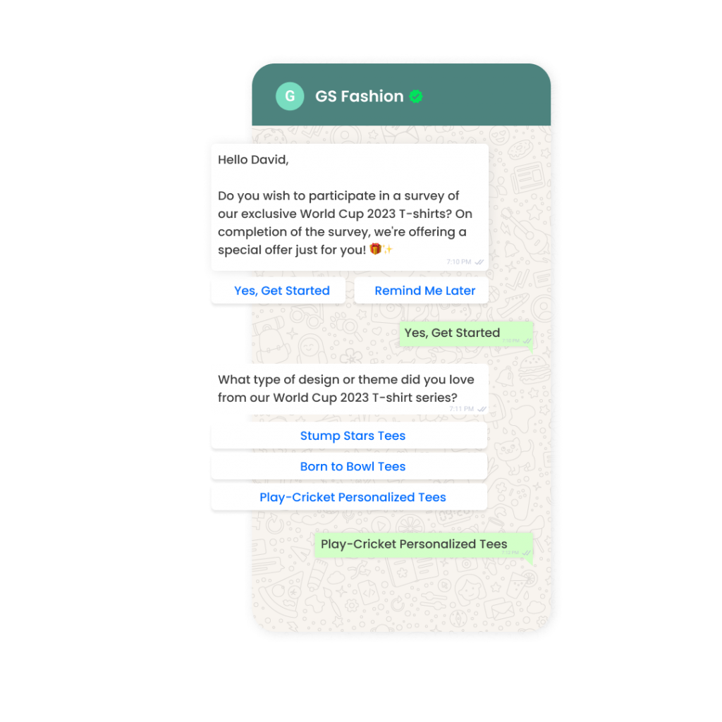 Collect Feedback for Quick Resolutions WhatsApp Business API