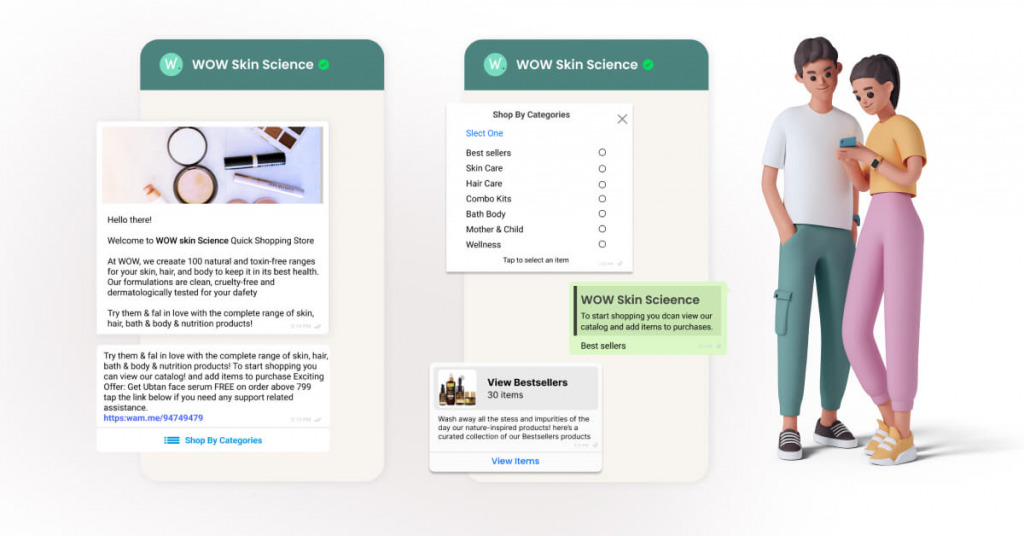 Representation of a Gen AI enabled Conversational Commerce journey