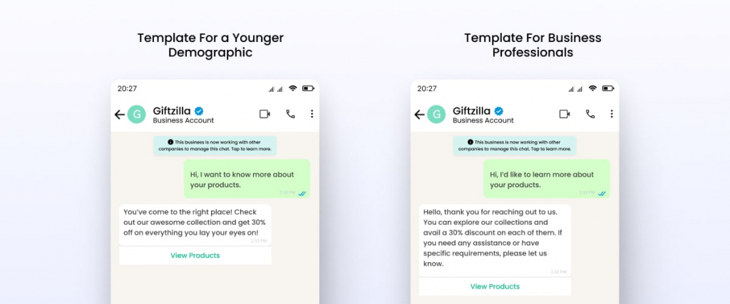 Whatsapp Template
